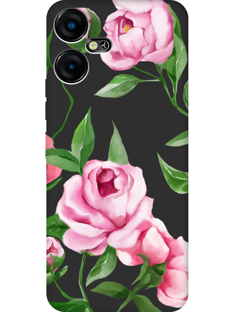 

Матовый Soft Touch силиконовый чехол на Tecno Pova Neo 3 "Amazing Peonies" черный, Черный;зеленый;красный;розовый, 20001481