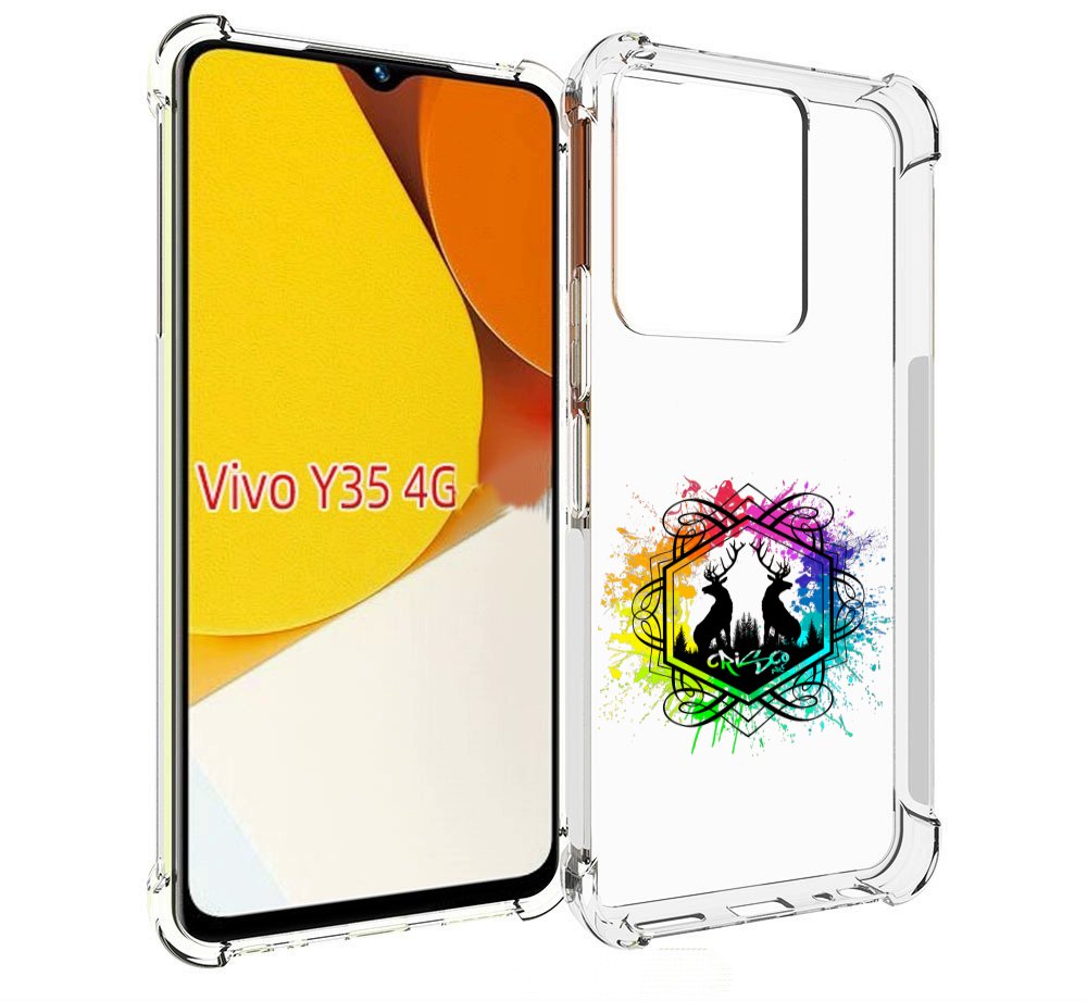 

Чехол MyPads арт-с-оленями для Vivo Y35 4G 2022 / Vivo Y22, Прозрачный, Tocco