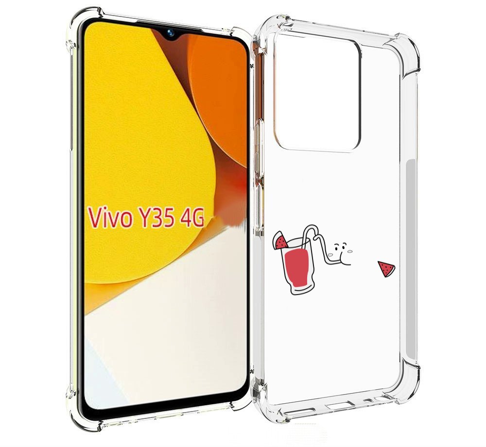 

Чехол MyPads арбузный-напиток для Vivo Y35 4G 2022 / Vivo Y22, Прозрачный, Tocco