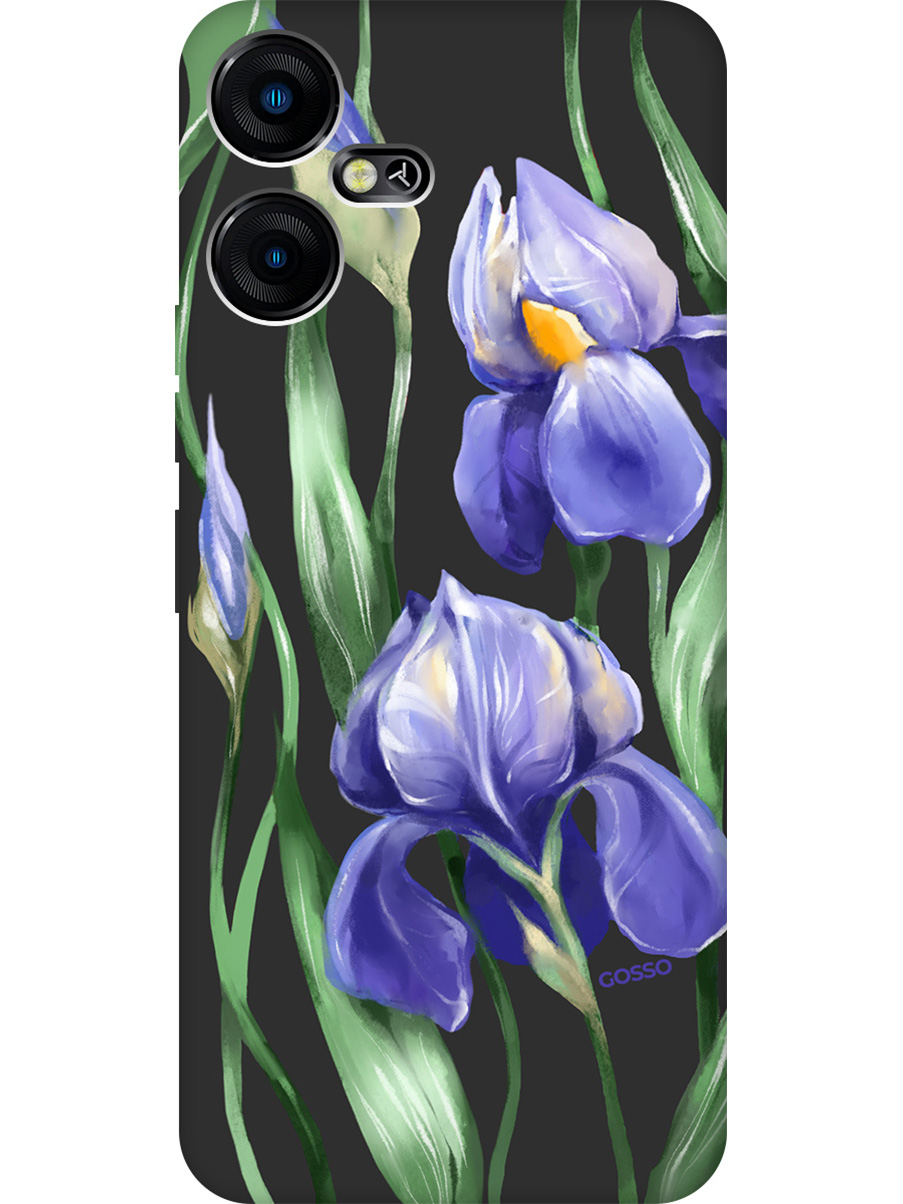 

Матовый Soft Touch силиконовый чехол на Tecno Pova Neo 3 "Amazing Irises" черный, Черный;зеленый;синий, 20001481