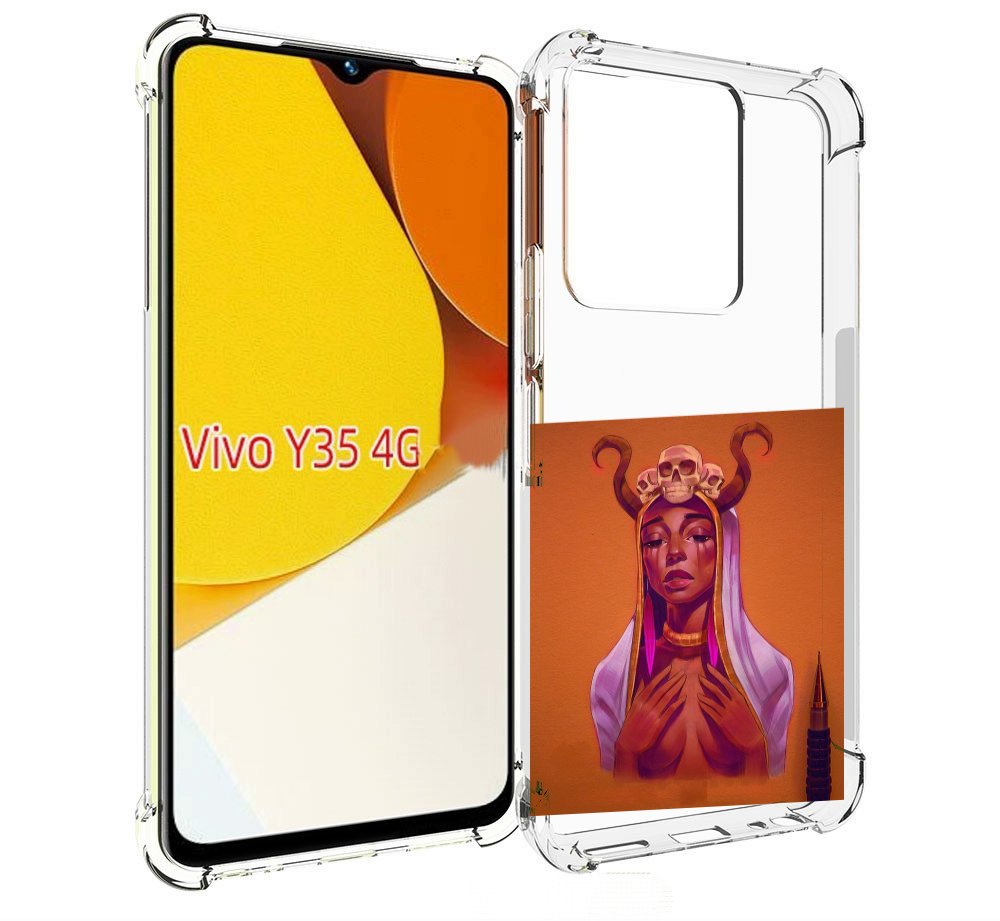 

Чехол MyPads античная-девушка для Vivo Y35 4G 2022 / Vivo Y22, Прозрачный, Tocco