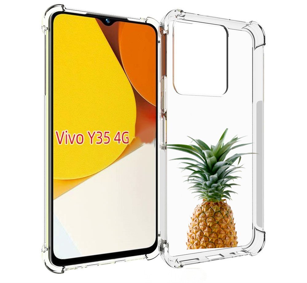 Чехол MyPads ананас для Vivo Y35 4G 2022 / Vivo Y22