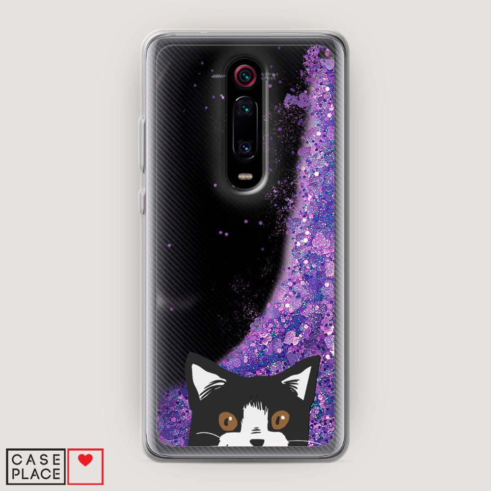 

Чехол Awog на Xiaomi Redmi K20/K20 Pro/Mi 9T/9T Pro "Подглядывающий кот", Разноцветный, 35692-1