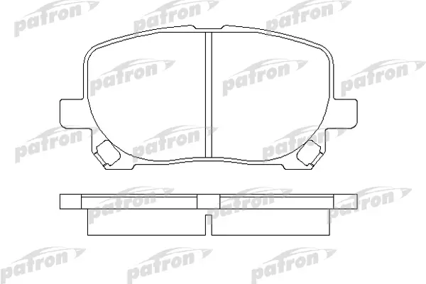 

Колодки тормозные дисковые toyota avensis verso, matrix, pontiac vibe PATRON PBP1529