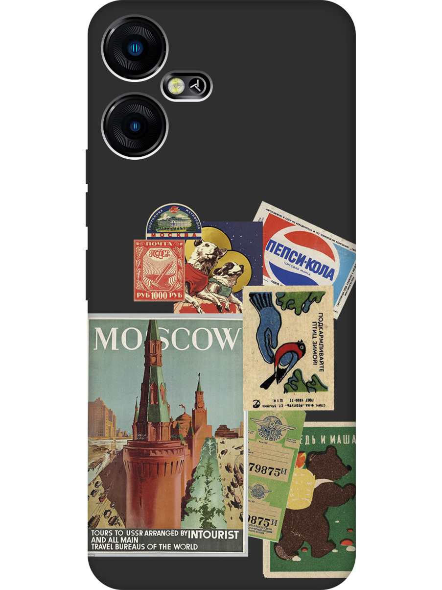 

Матовый Soft Touch силиконовый чехол на Tecno Pova Neo 3 "Soviet Stickers" черный, Черный;голубой;зеленый;красный;синий, 20001481