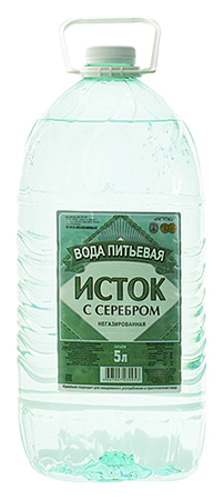 

Вода питьевая Исток с серебром негазированная5 л