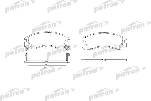 

Колодки тормозные дисковые mitsubishi eclipse ii, galant iv, v, vi PATRON PBP765