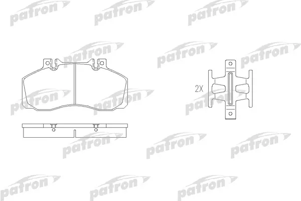 

Колодки тормозные дисковые передн MERCEDES-BENZ: T2/LN1 86-94, VARIO 96- PATRON PBP501