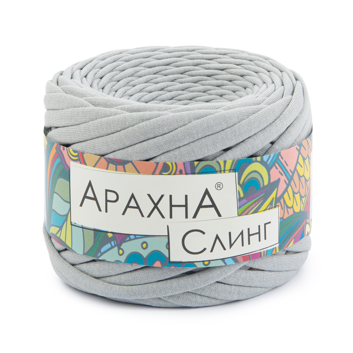 

Пряжа ARACHNA "Sling" 100% хлопок 2 шт. х 150 г 10 г 50 м 2 м №49 св.серый