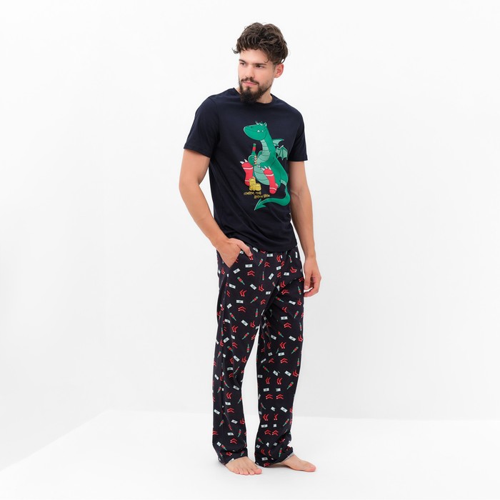 

Пижама мужская KAFTAN Чтоб деньги были черная 56 RU, Черный, Чтоб деньги были