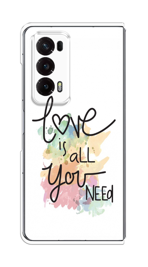 

Чехол на Honor Magic V2 "Love is all you need", Белый;черный;зеленый, 6123550-1