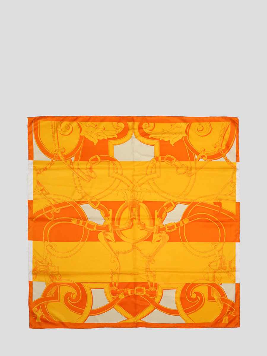 Платок женский Basconi LHBC0092 оранжевый, 85х85 см