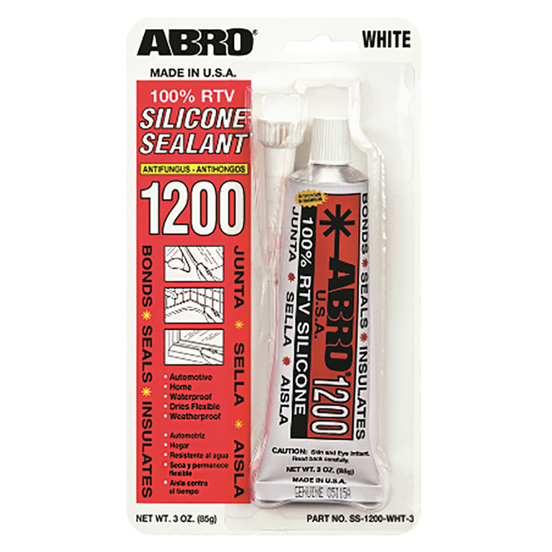 

Герметик универсальный силиконовый ABRO белый SS1200WHT3, SS1200WHT3