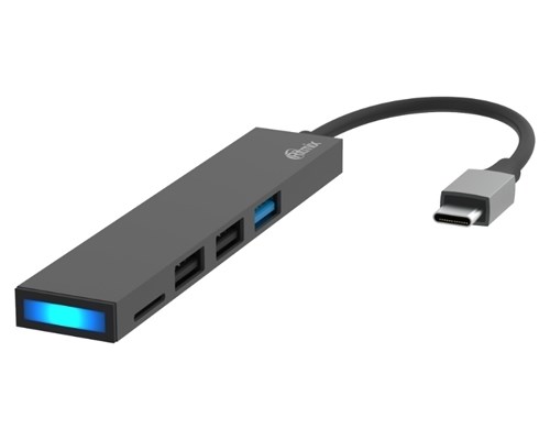 

USB-хаб Ritmix CR-4313 Metal Grey, CR-4313 Metal Grey