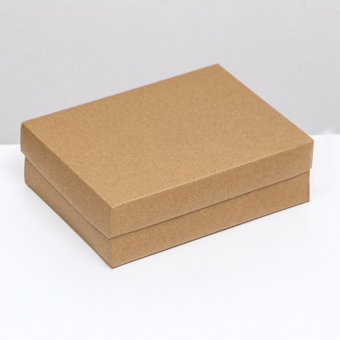 

Коробка складная, крышка-дно, без окна, крафт, 16,5х12,5х5,2 см 5 шт., Бежевый