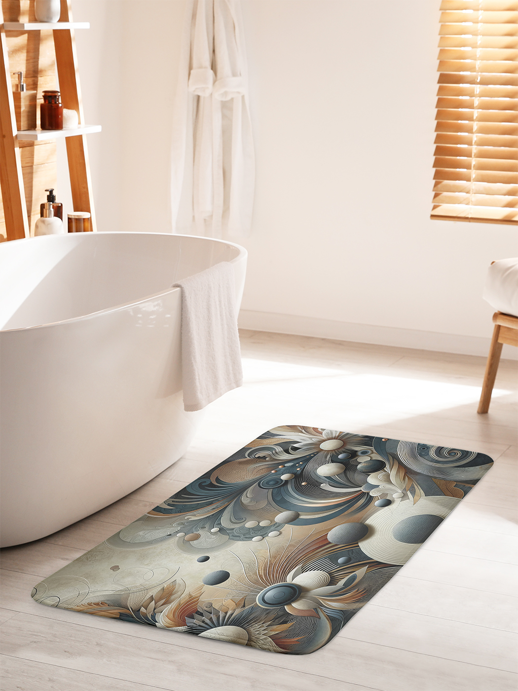 

Коврик для ванной туалета душа JoyArty "Геометрия растений", bath_430013_60x100