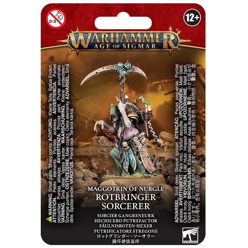 

83-61GW Набор Червородия Нургла. Гниющий Колдун Maggotkin of Nurgle Rotbringer Sorcerer