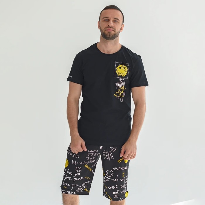 Комплект домашний мужской TLG 9899837 черный 54 RU