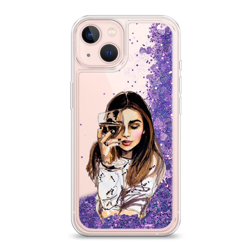

Чехол Awog на Apple iPhone 13 / Айфон 13 "Девушка с бокалом", Разноцветный, 14292-1
