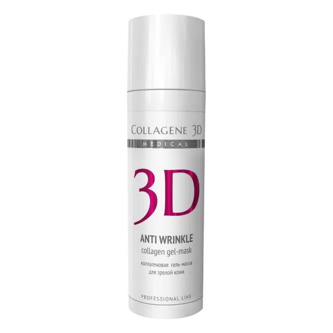 Маска для лица Medical Collagene 3D Anti Wrinkle Collagen Gel-Mask 30 мл medical collagene 3d биопластины коллагеновые с плацентолью для глаз anti wrinkle 20