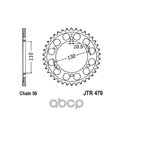 

Звездочка Цепи JT Sprockets арт. JTR479.45