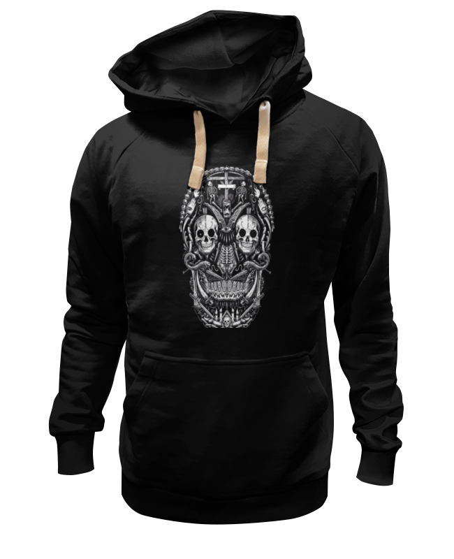 

Худи унисекс Printio Skull art черное 2XL, Черный, Skull art