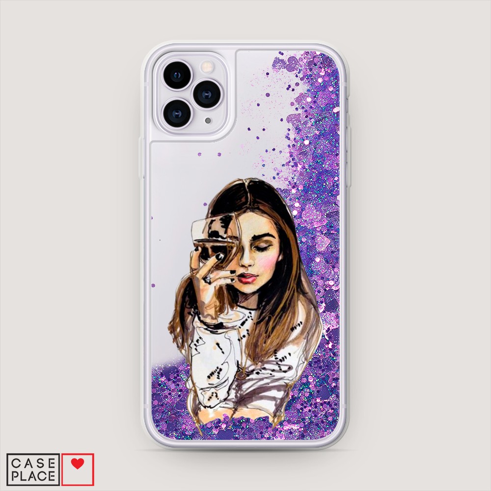 

Чехол Awog на Apple iPhone 11 Pro Max / Айфон 11 Pro Max "Девушка с бокалом", Разноцветный, 12292-1