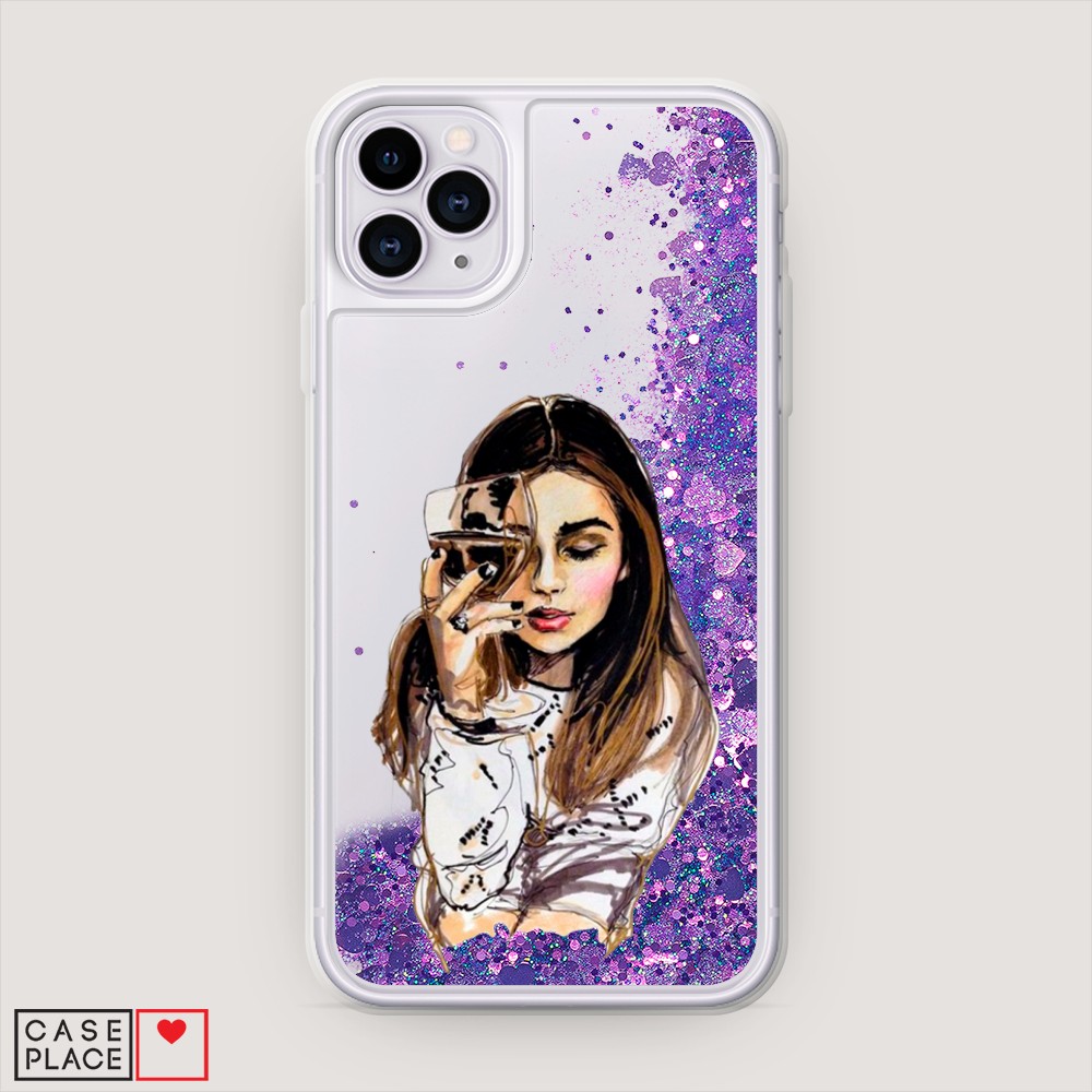 

Чехол Awog на Apple iPhone 11 Pro / Айфон 11 Pro "Девушка с бокалом", Разноцветный, 12392-1