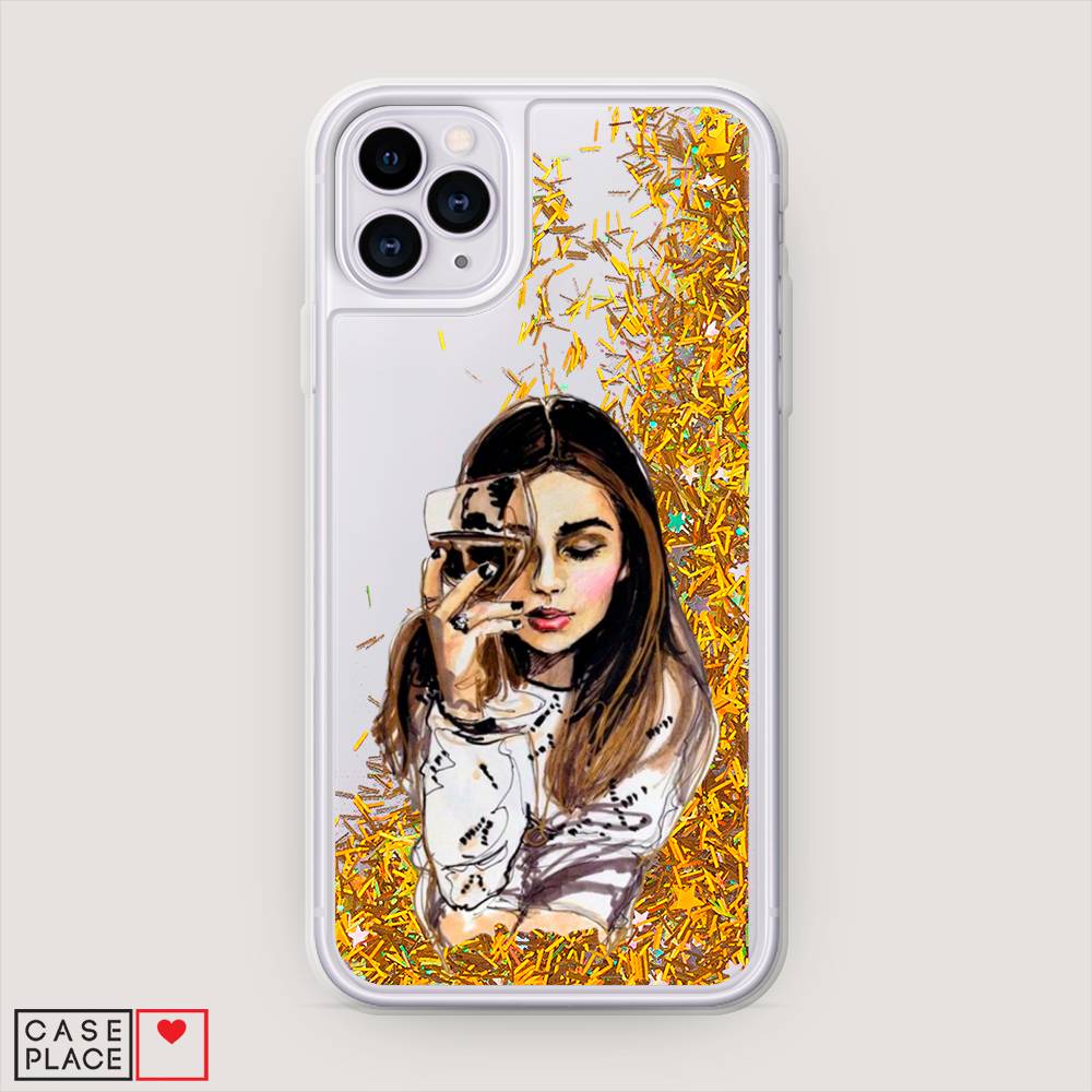 

Чехол Awog на Apple iPhone 11 Pro / Айфон 11 Pro "Девушка с бокалом", 12390-1