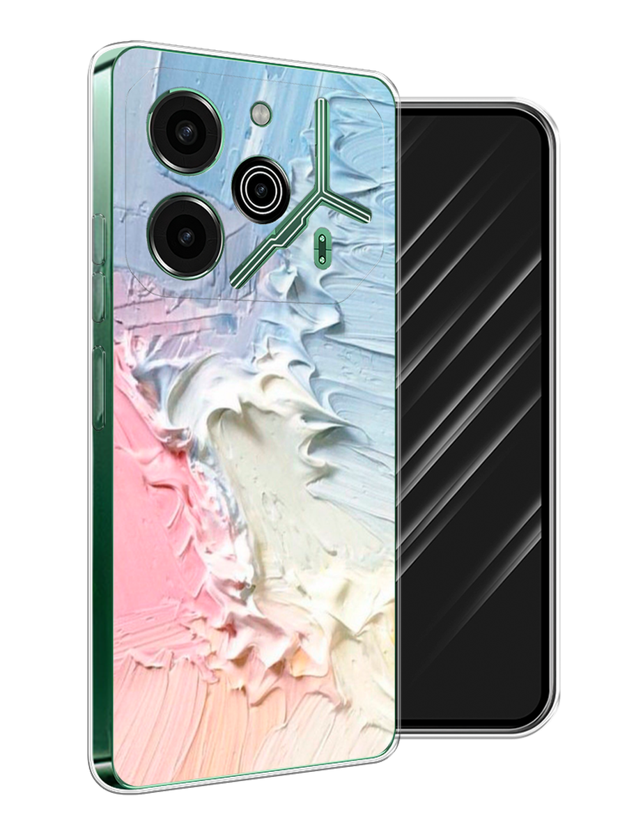 

Чехол Awog на Tecno Pova 6 Pro 5G "Фруктовое мороженное", Голубой;розовый;желтый, 305250-1