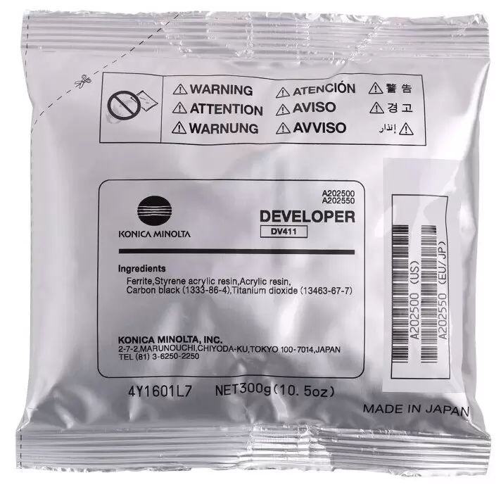 Девелопер Konica-Minolta bizhub 223283363423 DV-411 ресурс 80K100K110K120K 5247₽