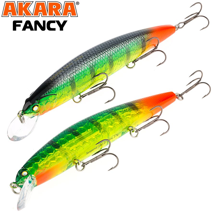 

Воблер Akara Fancy 110SP 17 гр 3/5 oz 4,3 in A190, Разноцветный, Fancy