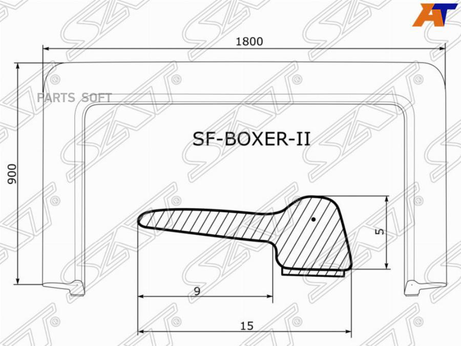 

SAT Молдинг лобового стекла PEUGEOT BOXER II/FIAT DUCATO II/CITROEN JUMPER II 06-