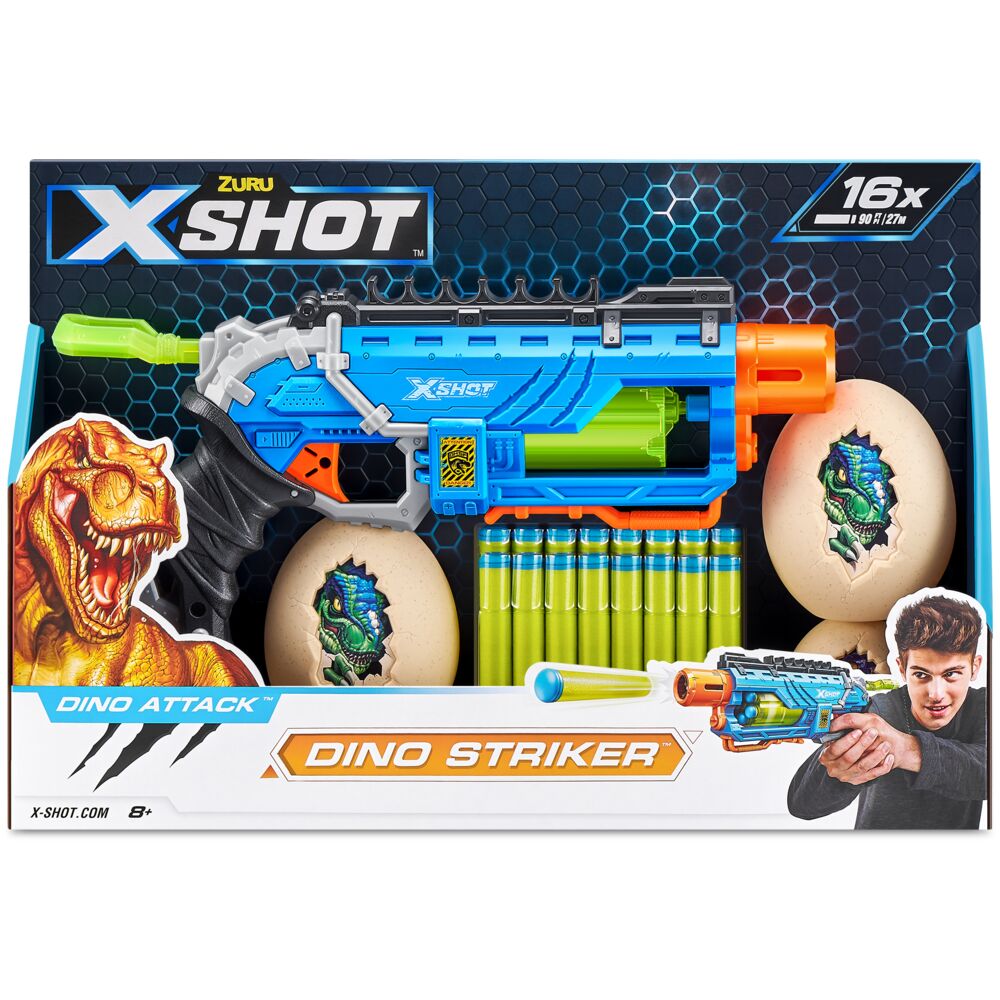 Игровой набор игрушечный для стрельбы ZURU X-Shot Нападение динозавра, 4860 разноцветный