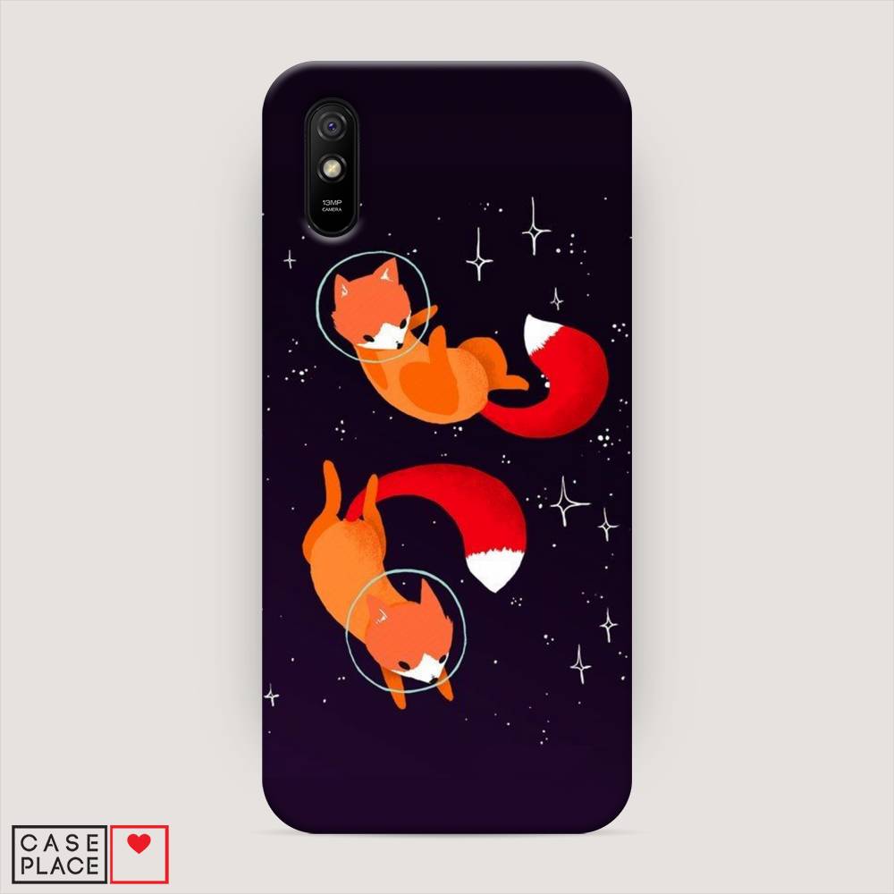 

Пластиковый чехол "Лисы космонавты" на Xiaomi Redmi 9A, 38920-3