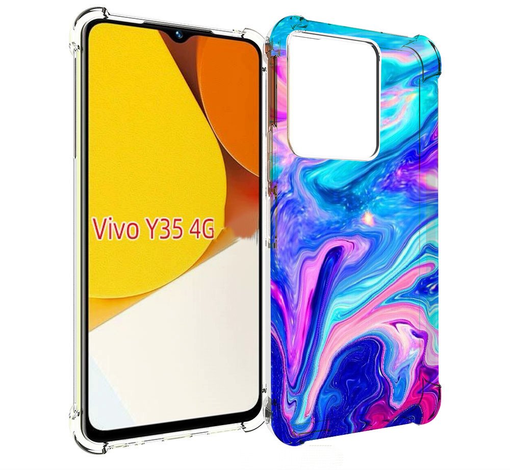 

Чехол MyPads акварельные-краски для Vivo Y35 4G 2022 / Vivo Y22, Прозрачный, Tocco