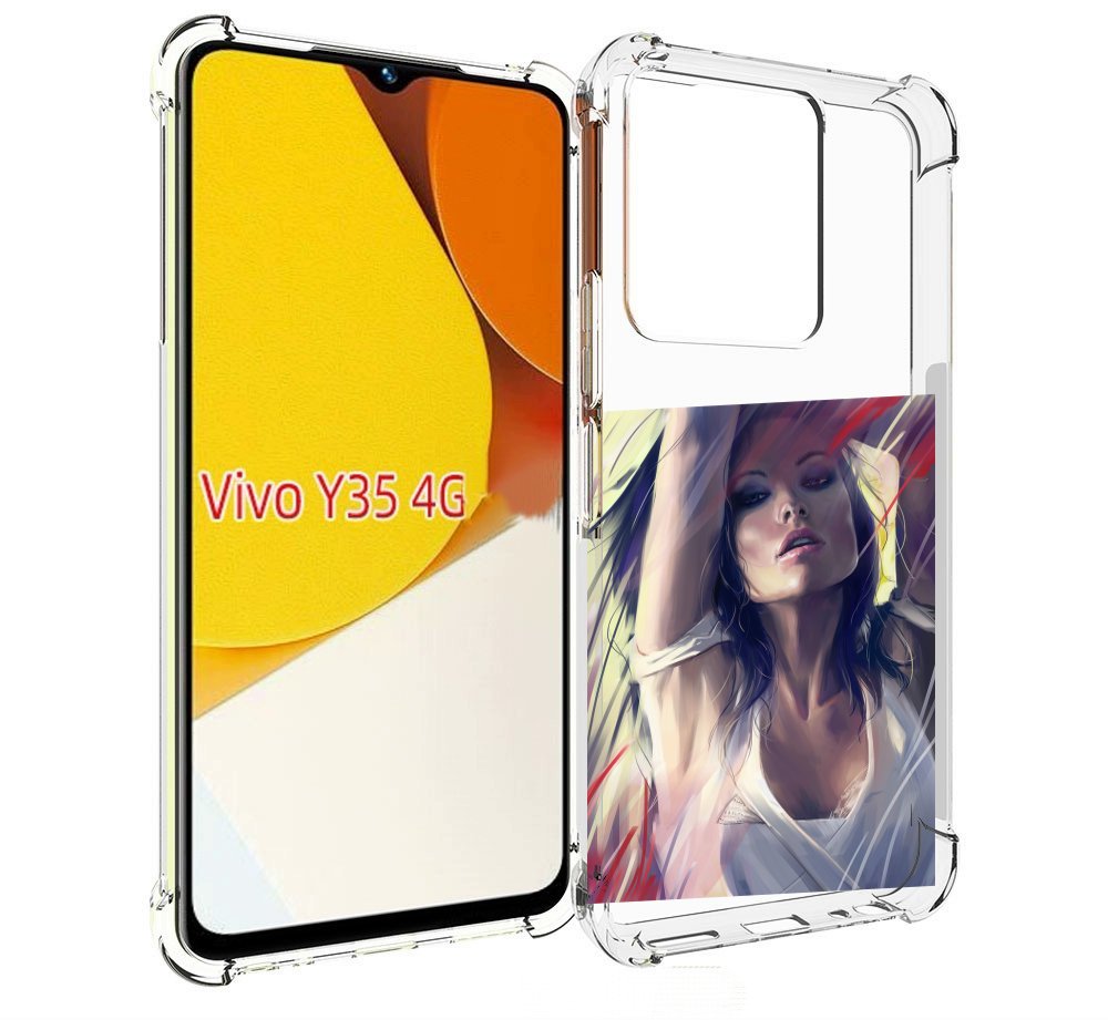 

Чехол MyPads акварельная-девушка женской для Vivo Y35 4G 2022 / Vivo Y22, Прозрачный, Tocco