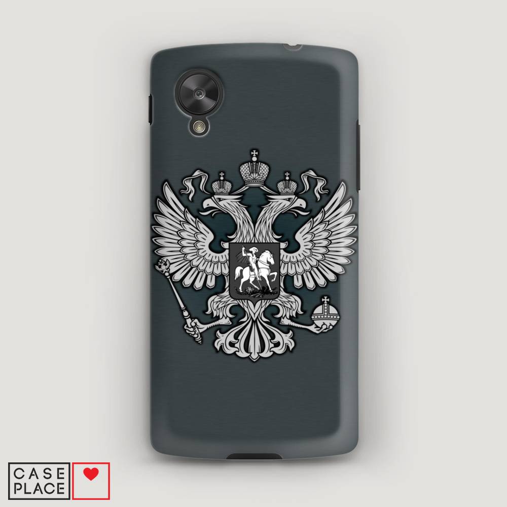 фото Чехол awog "герб россии серый" для lg nexus 5