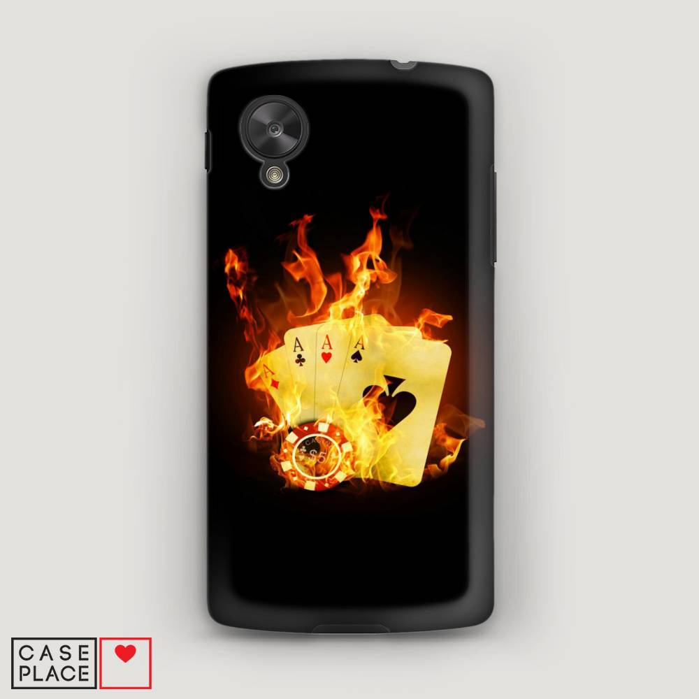 

Чехол Awog "Горящие карты" для LG Nexus 5