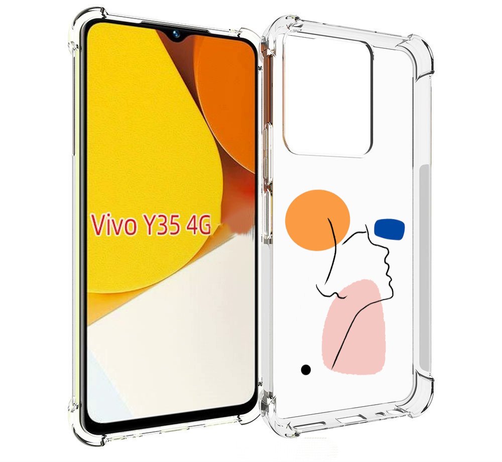 

Чехол MyPads абстракция девушки женский для Vivo Y35 4G 2022 / Vivo Y22, Прозрачный, Tocco