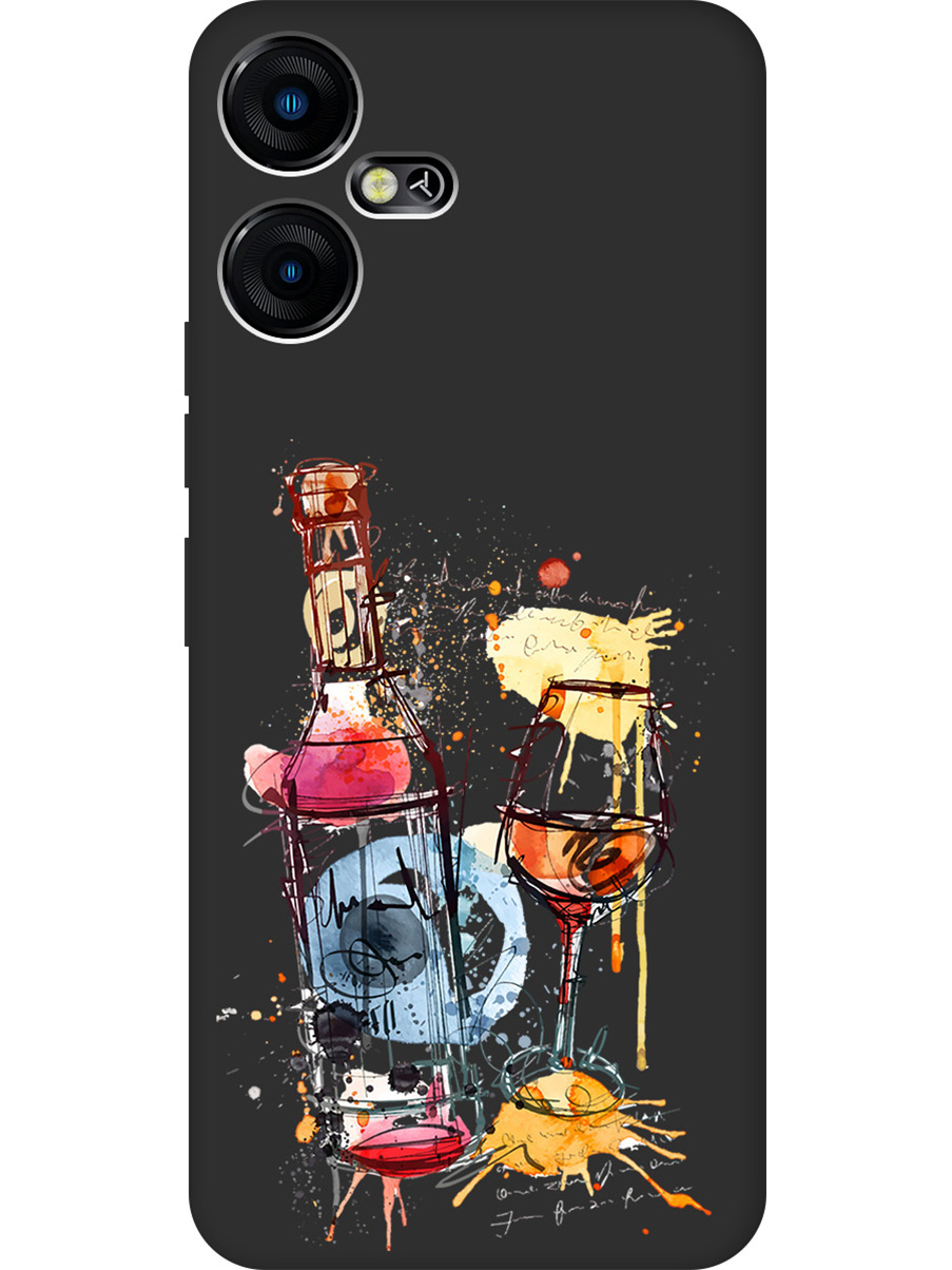 

Матовый Soft Touch силиконовый чехол на Tecno Pova Neo 3 "Aquarelle Wine" черный, Черный;голубой;красный;оранжевый, 20001481