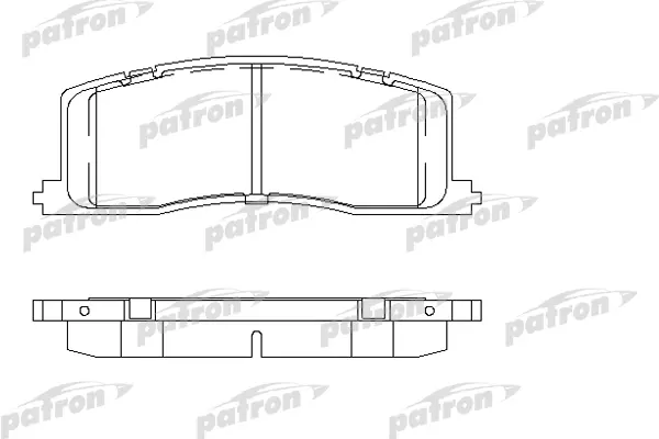 

Колодки тормозные дисковые задн TOYOTA: PREVIA 90-00 PATRON PBP931