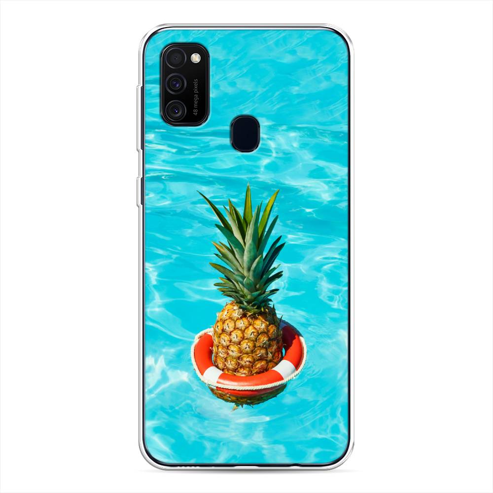 

Чехол Awog на Samsung Galaxy M21/M30s "Ананас в бассейне", Разноцветный, 29750-10