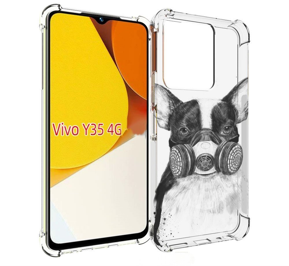 

Чехол MyPads Французский бульдог для Vivo Y35 4G 2022 / Vivo Y22, Прозрачный, Tocco