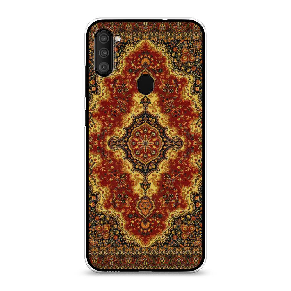 

Чехол на Samsung Galaxy M11 "Ковер", Коричневый;золотистый;красный, 2100650-3