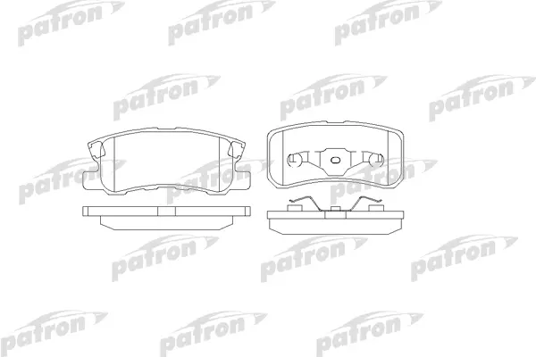 

Колодки Тормозные Дисковые Задн Mitsubishi: Grandis 04-;Pajero Classic 02-;Pajero Ii 90-00