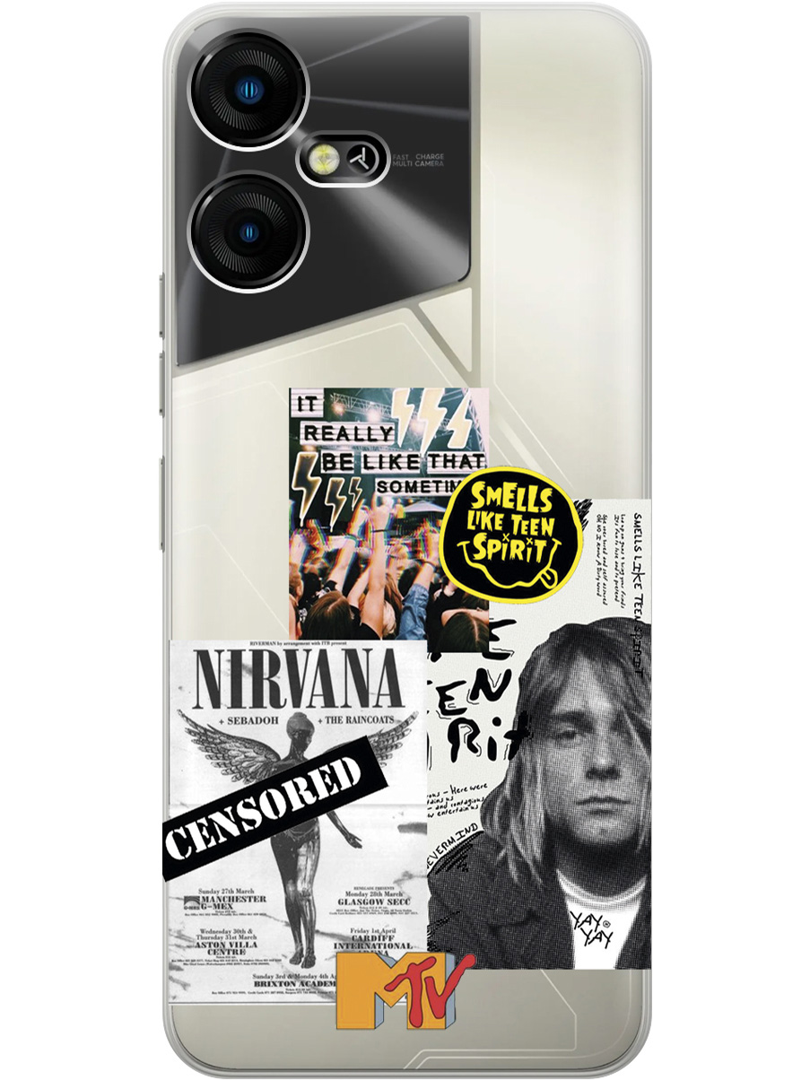 

Силиконовый чехол на Tecno Pova Neo 3 "Nirvana", Прозрачный;белый;серый;черный, 20001480