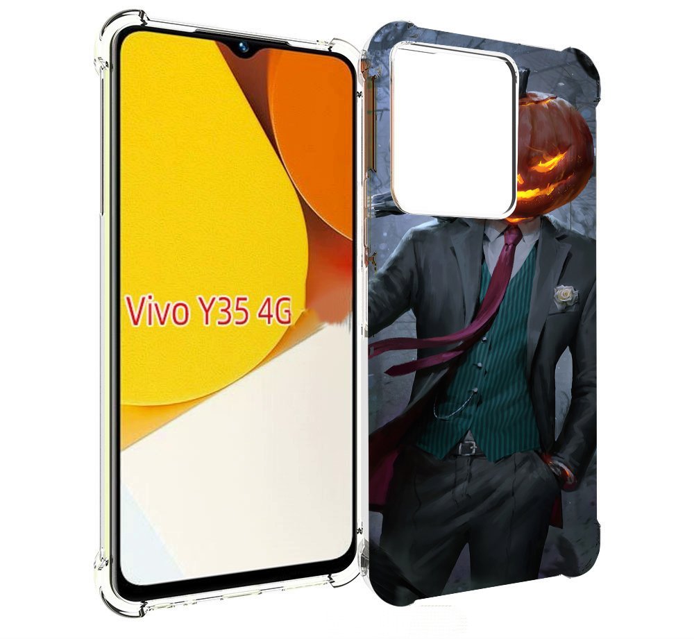 

Чехол MyPads Тыква-убийца для Vivo Y35 4G 2022 / Vivo Y22, Прозрачный, Tocco