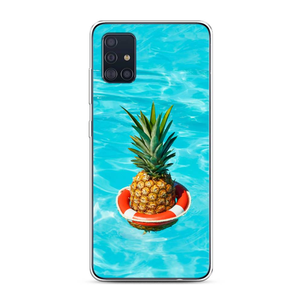 

Чехол Awog на Samsung Galaxy A51 "Ананас в бассейне", Разноцветный, 28950-10