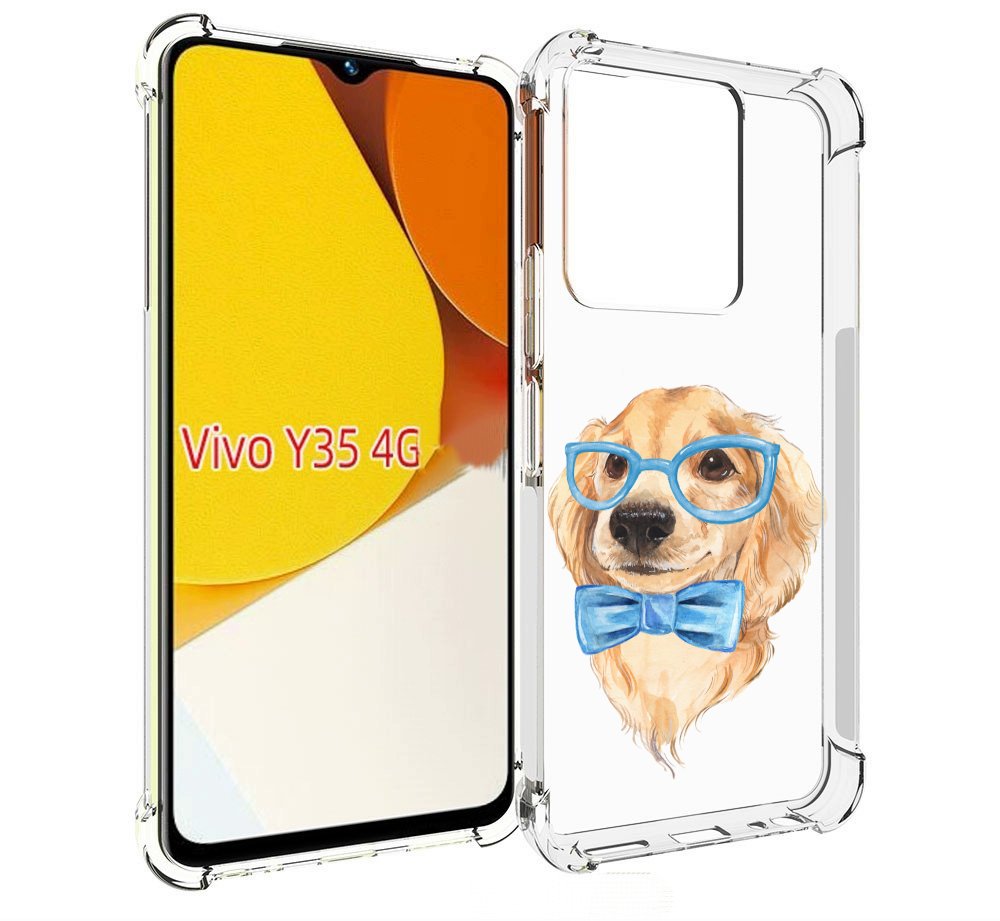 

Чехол MyPads Собака интеллигент для Vivo Y35 4G 2022 / Vivo Y22, Прозрачный, Tocco